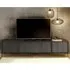 Cappy TV Stand with 4 Doors - Black, Wood