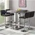 Caprice Bar Table with 4 Candid Stools - Concrete Effect