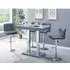 Caprice Bar Table with 4 Coco Stools - Grey