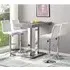 Caprice Bar Table with 4 Ripple Stools - Concrete Effect