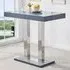 Caprice High Gloss Bar Table - Grey