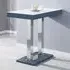 Caprice High Gloss Bar Table - Grey, White Glass