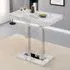 Caprice High Gloss Bar Table - Magnesia Marble Effect