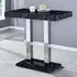 Caprice High Gloss Bar Table - Milano Marble Effect
