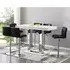 Caprice Large Bar Table with 6 Coco Stools - White Gloss