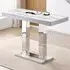 Caprice Large High Gloss Bar Table - Filo Marble Effect