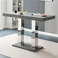 Caprice Large Rectangular Bar Table - Concrete Effect