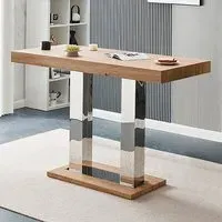 Caprice Large Rectangular Bar Table - Oak Effect