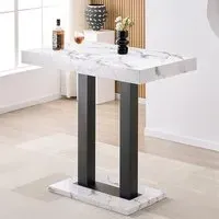 Caprice Small Bar Table - Diva Marble Effect
