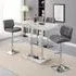 Caprice Small Bar Table with 4 Candid Stools - Grey, Magnesia