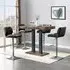 Caprice Small Bar Table with 4 Candid Stools - Rustic Oak
