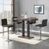 Caprice Small Bar Table with 4 Coco Stools - Rustic Oak