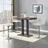 Caprice Small Bar Table with 4 Coco Stools - White, Rustic Oak