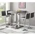 Caprice Small Bar Table with 4 Copez Stools - Concrete Effect