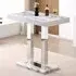Caprice Small High Gloss Bar Table - Filo Marble Effect