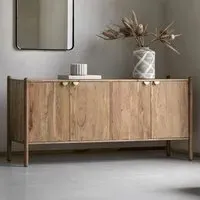 Captiva 4-Door Sideboard - Natural, Acacia Wood