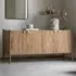Captiva 4-Door Sideboard - Natural, Acacia Wood