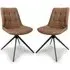 Captiva Dining Chairs - Tan, Faux Leather