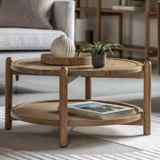 Captiva Round Coffee Table - Natural, Acacia Wood image