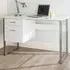 Carbine Laptop Desk with 2 Drawers - White