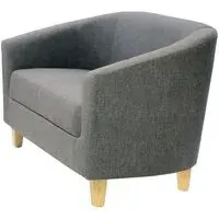 Cardea 2-Seater Sofa - Dark Grey, Fabric