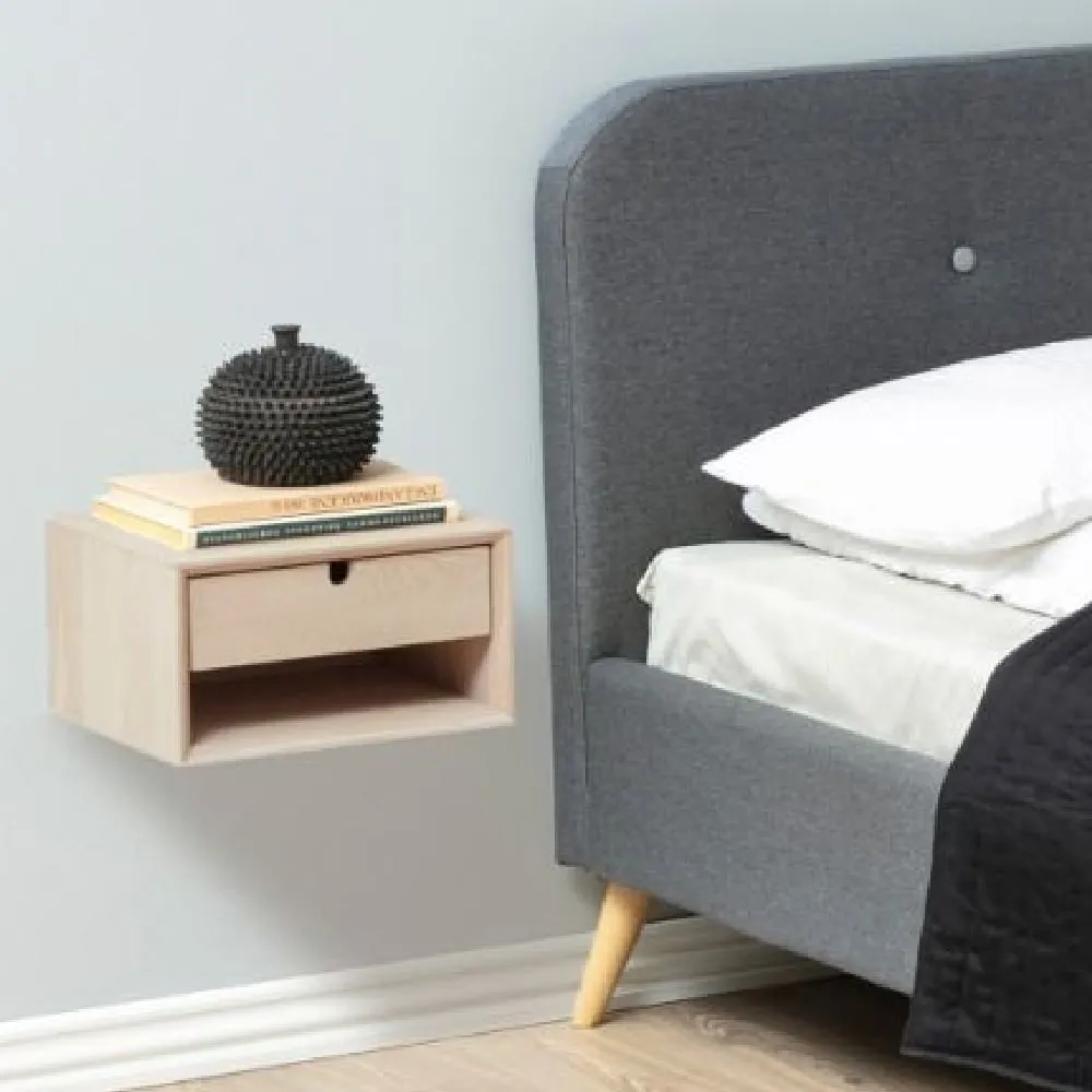 Cardiff Bedside Cabinet with 1 Drawer - Oak image