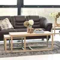 Cardiff Nesting Coffee Tables - White, Oak