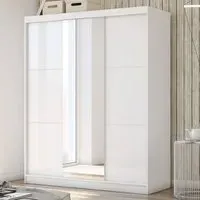 Cardwell Large Wardrobe with 2 Sliding Doors - White