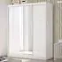 Cardwell Large Wardrobe with 2 Sliding Doors - White