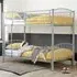 Carfu Metal Single Bunk Bed - Silver