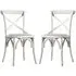 Caria Cross Back Dining Chairs In Pair - Natural, Wood