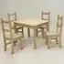 Cariad Dining Table with 4 Chairs - Oak