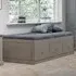 Caribou Single Cabin Bed with 3 Drawers - Grey Oak