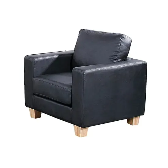 Caridad 1 Seater Sofa - Black, PU Leather product