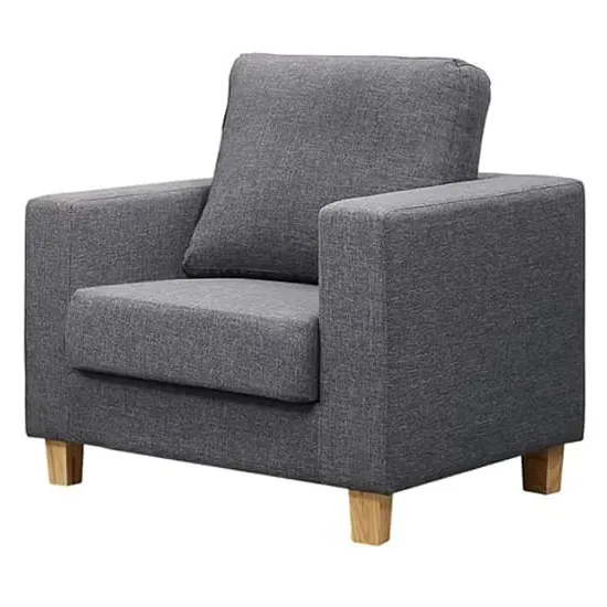 Caridad 1-Seater Sofa - Dark Grey, Linen image