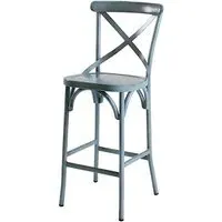 Carillo Outdoor Bar Chair - Blue, Aluminium
