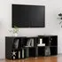 Carillo TV Stand with Shelves - Black, High Gloss