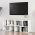 Carillo TV Stand with Shelves - White, Engineered Wood