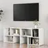 Carillo TV Stand with Shelves - White, High Gloss