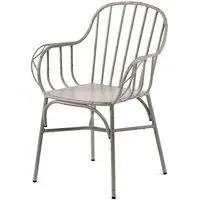 Carla Outdoor Aluminium Arm Chair - White