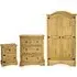 Carlen 2-Door Bedroom Set - Distressed Oak