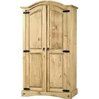 Carlen 2-Door Wardrobe - Distressed Oak