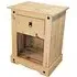 Carlen Bedside Cabinet with 1 Drawer - Distressed Oak