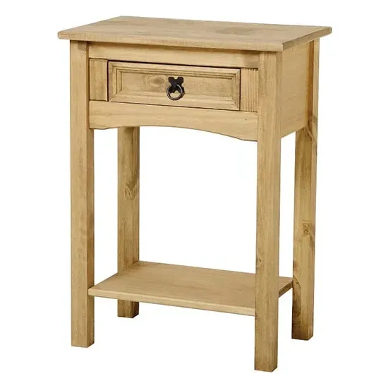 Carlen Console Table with Drawer - Light Pine image