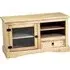 Carlen TV Stand with 1 Door 1 Drawer - Distressed Oak