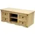 Carlen TV Stand with 4 Drawers - Distressed Oak