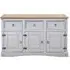Carlen Wooden Sideboard with 3 Doors 3 Drawers - Grey Oak