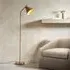 Carlisle Metal Floor Lamp - Brushed Antique Brass