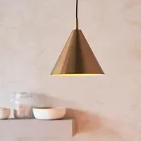 Carlisle Metal Pendant Ceiling Light - Antique Brass