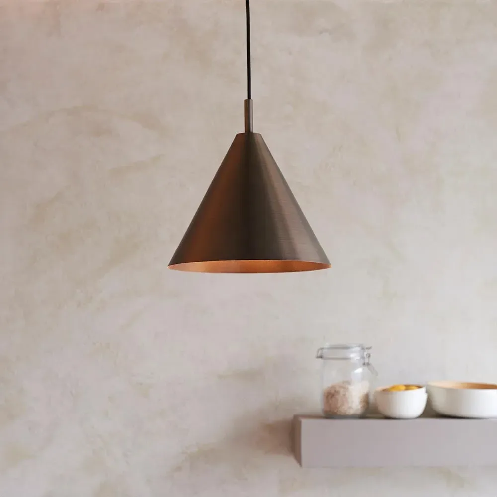 Carlisle Metal Pendant Ceiling Light - Antique Bronze